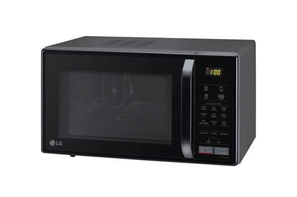LG 21 L Convection Microwave Ovens with Stainless Steel Cavity, Health Plus Menu, Quartz Heater, Auto Cook Menu, Black