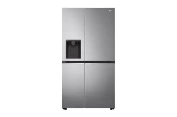 LG 635L, Side by Side Refrigerator with Smart Inverter Compressor, Water and Ice Dispenser with UV Nano, Hygiene Fresh+™, DoorCooling+™, Smart Diagnosis™, Shiny Steel Finish - Image 3