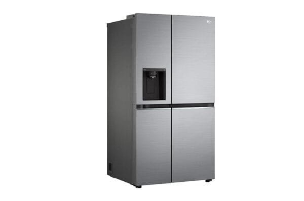LG 635L, Side by Side Refrigerator with Smart Inverter Compressor, Water and Ice Dispenser with UV Nano, Hygiene Fresh+™, DoorCooling+™, Smart Diagnosis™, Shiny Steel Finish